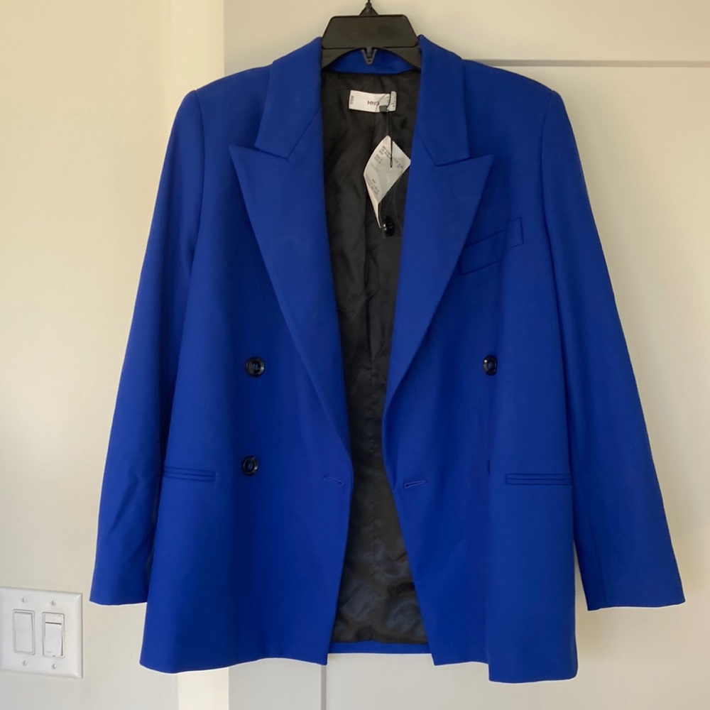 NWT cobalt double breasted blazer
